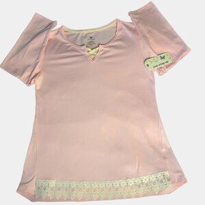 One Step Up Girls Pink Long Sleeve Shirt Size XL (14/16)